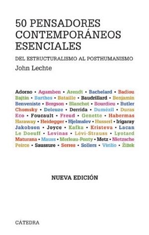 Cincuenta pensadores contemporáneos esenciales | 9788437626970 | Lechte, John | Librería Castillón - Comprar libros online Aragón, Barbastro