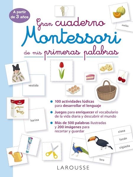Gran cuaderno Montessori de mis primeras palabras | 9788419250049 | Éditions Larousse | Librería Castillón - Comprar libros online Aragón, Barbastro