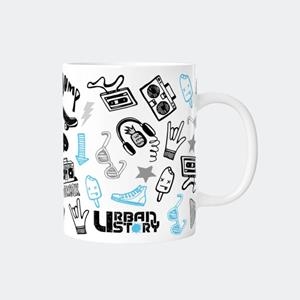TAZA LOVELY STORY URBAN NEGRO | 8435458035595 | Librería Castillón - Comprar libros online Aragón, Barbastro