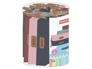 PORTATODO CUADRADO SAFTA - 6 COLORES SURTIDOS | 8412688388998 | Librería Castillón - Comprar libros online Aragón, Barbastro