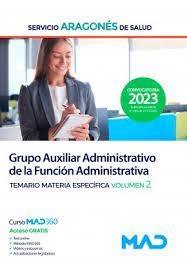 AUXILIAR ADMINISTRATIVO TEMARIO MATERIA ESPECÍFICA 2 ED 2023 | 9788414267356 | Librería Castillón - Comprar libros online Aragón, Barbastro