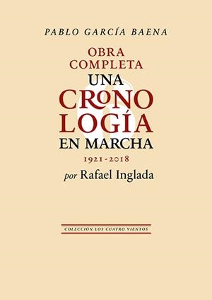 Pablo García Baena. Una cronología en marcha | 9788419231987 | Inglada, Rafael | Librería Castillón - Comprar libros online Aragón, Barbastro