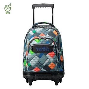 MOCHILA TOTTO CON RUEDAS BOMPER RENGLONES BLOQUES 4YP | 7704758727266 | Librería Castillón - Comprar libros online Aragón, Barbastro