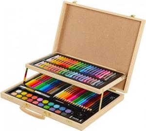 SET DE ARTE CAJA DE MADERA 106 PIEZAS SURTIDO JUNIOR | 8422924534737 | Librería Castillón - Comprar libros online Aragón, Barbastro