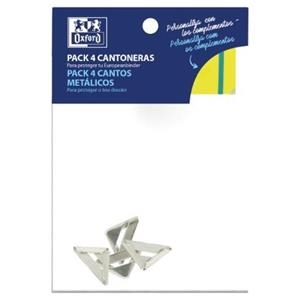 CANTONERAS OXFORD PARA CARPETAS DE ANILLAS (PACK CON 4 UNIDADES) | 8427291038321 | Librería Castillón - Comprar libros online Aragón, Barbastro