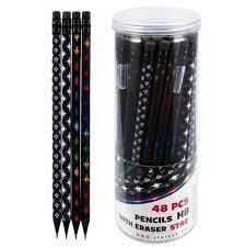 LAPIZ MADERA HB 19 CM CON GOMA "ESTRELLAS" | 5908275171867 | Librería Castillón - Comprar libros online Aragón, Barbastro