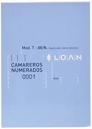TALONARIO LOAN CAMARERO T-88 OCTAVO NATURAL DUPLICADO | 8422742660885 | Librería Castillón - Comprar libros online Aragón, Barbastro