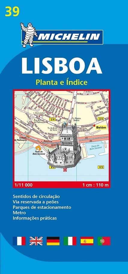 LISBOA - PLANO MICHELIN 39 | 9782067117112 | Librería Castillón - Comprar libros online Aragón, Barbastro