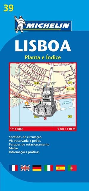 LISBOA - PLANO MICHELIN 39 | 9782067117112 | Librería Castillón - Comprar libros online Aragón, Barbastro