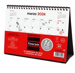 CALENDARIO SOBREMESA S 16 MESES FINOCAM | 8422952360056 | Librería Castillón - Comprar libros online Aragón, Barbastro