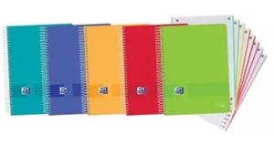 CUADERNO ESPIRAL EBK OXFORD LIVE&GO A4+ 160H 90GR CUADRICULA 5MM CR 4TAL T.PLAST. | 8412771038953 | Librería Castillón - Comprar libros online Aragón, Barbastro