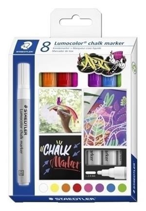 MARCADOR DE TIZA LUMOCOLOR CHALK MARKER 344 C8 8 COLORES | 4007817087671 | Librería Castillón - Comprar libros online Aragón, Barbastro