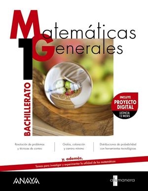 1º Bach Matemáticas Generales. | 9788466747387 | Clavijo Ruiz, Manuel / Montero Estravis, Guiomar M.ª / Montero Gil, Víctor / Ortega Hernández, Anabe | Librería Castillón - Comprar libros online Aragón, Barbastro