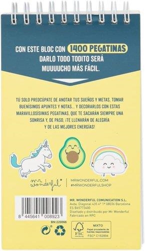 BLOC 1400 PEGATINAS PARA LLENAR TUS APUNTES DE ALEGRIA - MR WANDERFUL | 8445641008923 | MR WONDERFUL | Librería Castillón - Comprar libros online Aragón, Barbastro