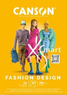 Bloc dibujo encolado 21x29,7 30H Canson XSmart Fashion Design 180g. | 3148950077578 | Librería Castillón - Comprar libros online Aragón, Barbastro