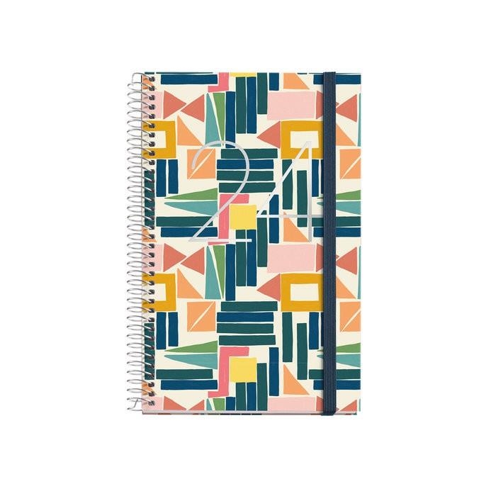 AGENDA  MIQUELRIUS 2024 ACTIVA ESPIRAL 1 DIA PAGINA GEOMETRIC | 8422593385173 | Librería Castillón - Comprar libros online Aragón, Barbastro