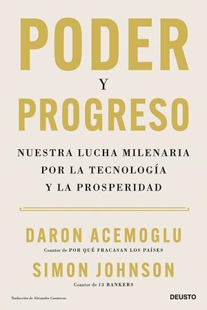 Poder y progreso | 9788423436378 | Acemoglu, Daron / Johnson, Simon | Librería Castillón - Comprar libros online Aragón, Barbastro