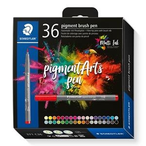 ROTULADORES PUNTA PINCEL STAEDTLER PIGMENT ARTS BRUSH PEN 36 COLORES | 4007817096932 | Librería Castillón - Comprar libros online Aragón, Barbastro