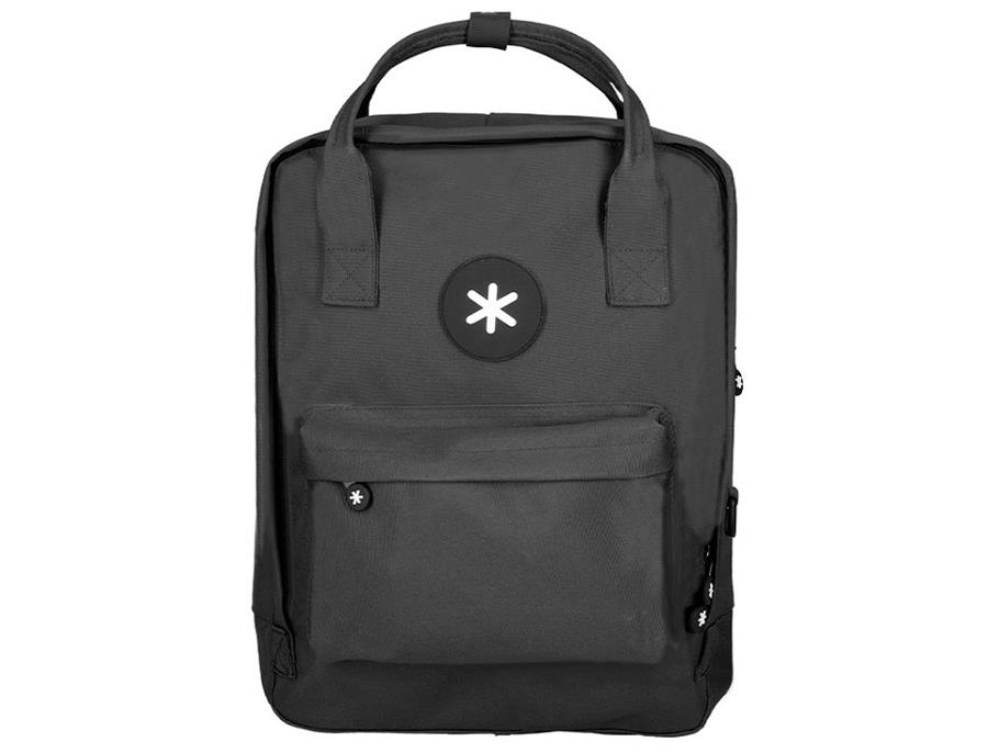 ANTARTIK Cartera antartik mochila 2 asas y bolsillos exteriores negro 300x115x390 mm. | 8423473104877 | Librería Castillón - Comprar libros online Aragón, Barbastro