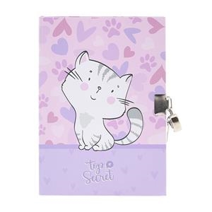 DIARIO CON LLAVE  + BOLI GATO DR2447RS  | 8435458008766 | Librería Castillón - Comprar libros online Aragón, Barbastro