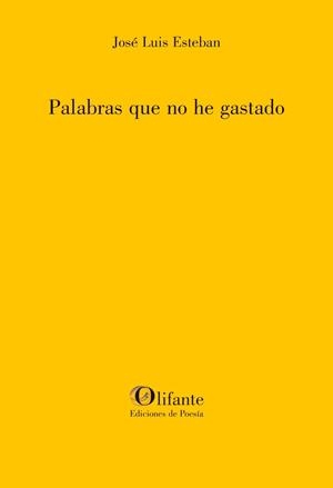 PALABRAS QUE NO HE GASTADO | 9788412691986 | ESTEBAN, JOSÉ LUIS | Librería Castillón - Comprar libros online Aragón, Barbastro