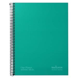 CUADERNO NAVIGATOR TAPA FORRADA EXTRA DURA A4 80H 80GR CUADRICULA 5mm VERDE | 8413623081776 | Librería Castillón - Comprar libros online Aragón, Barbastro
