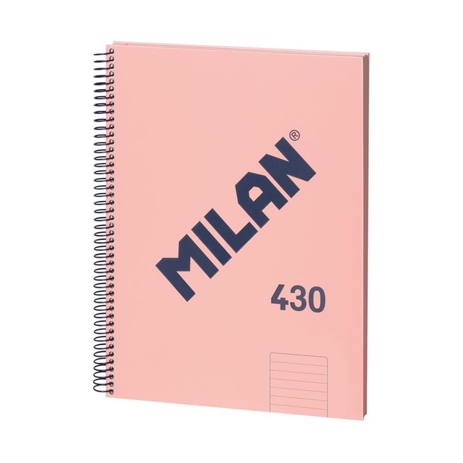 CUADERNO MILAN SERIE 1918 ESPIRAL A4 80H 1 LINEA ROSA | 8411574104858 | Librería Castillón - Comprar libros online Aragón, Barbastro