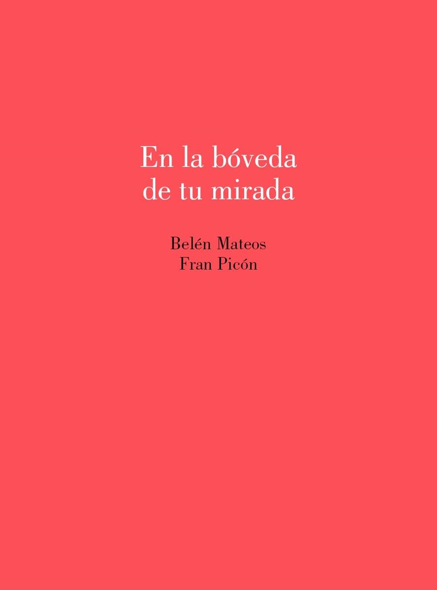 En la bóveda de tu mirada | 9788412733877 | Mateos, Belén ; Picón, Fran | Librería Castillón - Comprar libros online Aragón, Barbastro