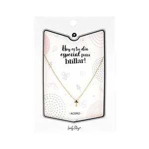 COLGANTE CRUZ DORADO - HOY ES TU DIA ESPECIAL PARA BRILLAR | 8435458081776 | Librería Castillón - Comprar libros online Aragón, Barbastro