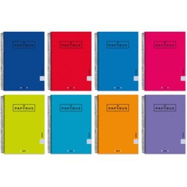 CUADERNO ESPIRAL PAPYRUS UNICLAS 4º TAPA PLASTICO 80H 90GR 1 LINEA (COLORES SURTIDOS) | 8413623906574 | Librería Castillón - Comprar libros online Aragón, Barbastro