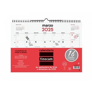 CALENDARIO DE PARED FINOCAM L 16 MESES 2024/25 | 8422952375692 | Librería Castillón - Comprar libros online Aragón, Barbastro