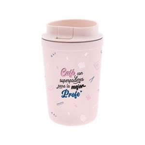 VASO TÉRMICO 350 ML MAZARINE LOVELY STORY- CAFÉ CON SUPERPODERES PARA LA MEJOR PROFE | 8435458072071 | Librería Castillón - Comprar libros online Aragón, Barbastro