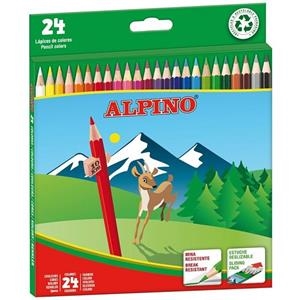 LAPICES COLORES ALPINO CAJA DE 24 COLORES | 8413240565130 | Librería Castillón - Comprar libros online Aragón, Barbastro