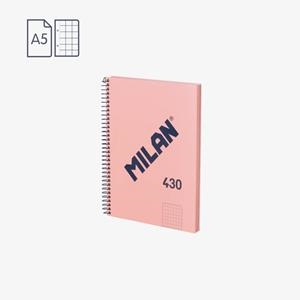 CUADERNO MILAN SERIE 1918 ESPIRAL A5 80H CUADRICULA ROSA | 8411574107491 | Librería Castillón - Comprar libros online Aragón, Barbastro