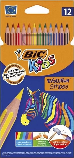 LÁPICES COLOR BIC KIDS 12 COLORES | 3086123499102 | Librería Castillón - Comprar libros online Aragón, Barbastro