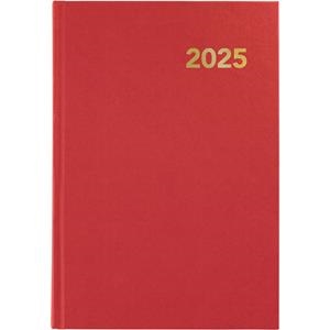 AGENDA 2025 BRETAÑA 145X210 MM DÍA PÁGINA VINILO TAPA DURA CUATRILINGUE ROJO FSC GRAFOPLÁS | 8413623173846 | Librería Castillón - Comprar libros online Aragón, Barbastro