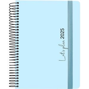 AGENDA 2025 GRAFOPLAS COLORS 15X21CM DÍA PÁGINA SOFT ESPIRAL METALICA CUATRILINGUE AZUL PASTEL | 8413623172672 | Librería Castillón - Comprar libros online Aragón, Barbastro