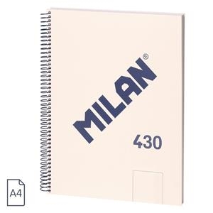 CUADERNO MILAN SERIE 1918 ESPIRAL A4 80H LISO BEIG | 8411574110262 | Librería Castillón - Comprar libros online Aragón, Barbastro