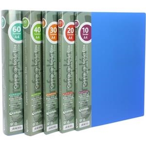 CARPETAS CON FUNDAS SOLDADAS ELITE PP OPACO SEMIRÍGIDO A4 30 FUNDAS AZUL ELITE GRAFOPLÁS | 8413623894123 | Librería Castillón - Comprar libros online Aragón, Barbastro