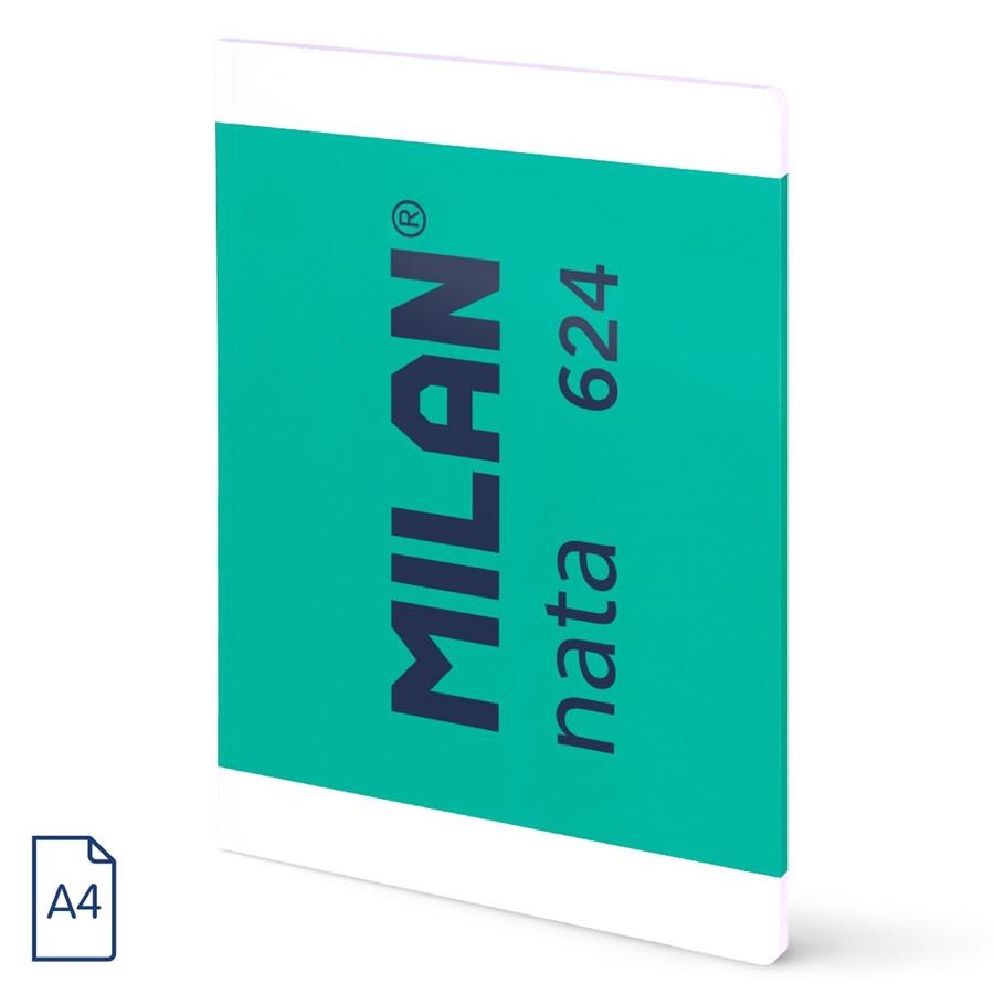 LIBRETA MILAN NATA 624 A4 48H LISO VERDE | 8411574111528 | Librería Castillón - Comprar libros online Aragón, Barbastro