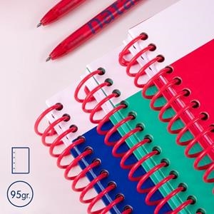 CUADERNO MILAN NATA 624 A4 80H ESPIRAL PLÁSTICO LISO AZUL | 8411574110019 | Librería Castillón - Comprar libros online Aragón, Barbastro