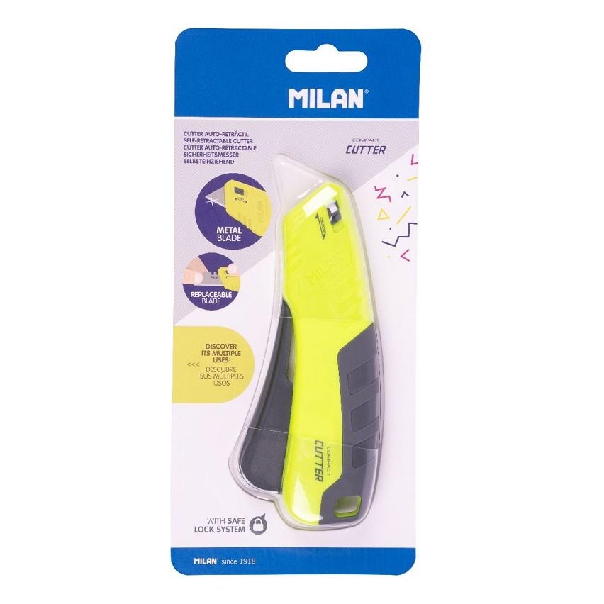 CUTTER AUTO-RETRÁCTIL HOJA METÁLICA COMPACT ACID AMARILLO | 8411574108948 | Librería Castillón - Comprar libros online Aragón, Barbastro
