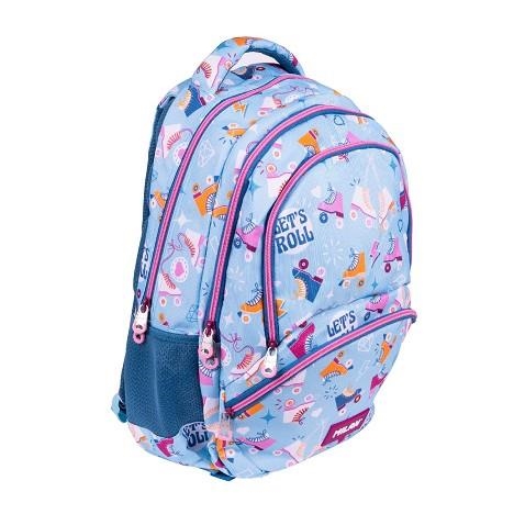 MOCHILA ESCOLAR MILAN 4 CREMALLERAS 25 LITROS SERIE ESPECIAL ROLLER 2 | 8411574110989 | Librería Castillón - Comprar libros online Aragón, Barbastro
