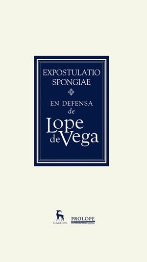 Expostulatio Spongiae | 9788424928964 | de Vega, Lope | Librería Castillón - Comprar libros online Aragón, Barbastro