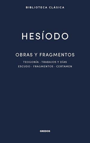 Obras y fragmentos | 9788424939298 | Hesíodo | Librería Castillón - Comprar libros online Aragón, Barbastro