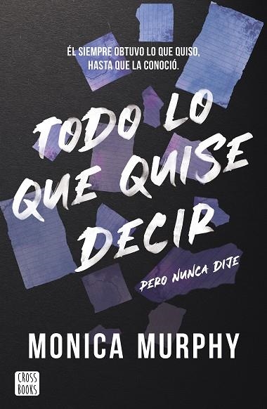 Todo lo que quise decir, pero nunca dije | 9788408300793 | Murphy, Monica | Librería Castillón - Comprar libros online Aragón, Barbastro