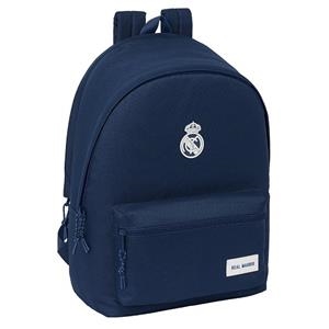 MOCHILA REAL MADRID DOBLE PORTATIL 15,6" + USB AZUL OSCURO | 8412688571086 | Librería Castillón - Comprar libros online Aragón, Barbastro