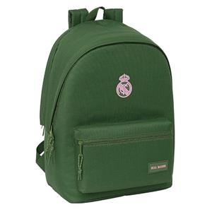 MOCHILA REAL MADRID DOBLE PORTATIL 15,6" + USB VERDE CAQUI | 8412688571048 | Librería Castillón - Comprar libros online Aragón, Barbastro