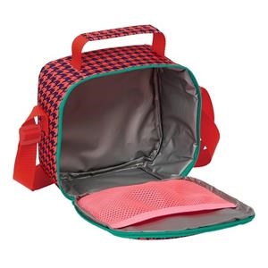 BOLSA TÉRMICA CUADRADA NAIT NAIT PATA DE GALLO CORAL | 8435652234657 | Librería Castillón - Comprar libros online Aragón, Barbastro