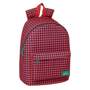 MOCHILA GRANDE ORDENADOR NAIT NAIT PATA DE GALLO CORAL | 8435652234664 | Librería Castillón - Comprar libros online Aragón, Barbastro
